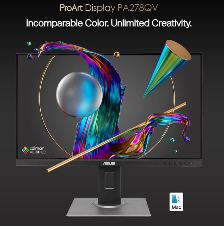 ASUS ProArt Display PA278QV 27-inch QHD Professional Monitor صورة رقم 2