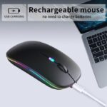 ⁦Dual Mode Rechargeable Wireless Bluetooth Mouse⁩ - الصورة ⁦3⁩